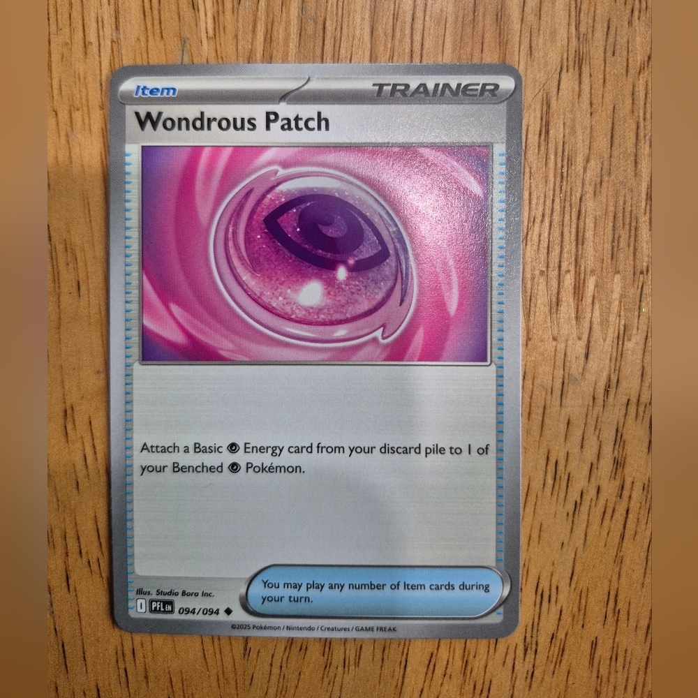 🔥 QTY 5 Pokemon Wondrous Patch Item Trainer Card